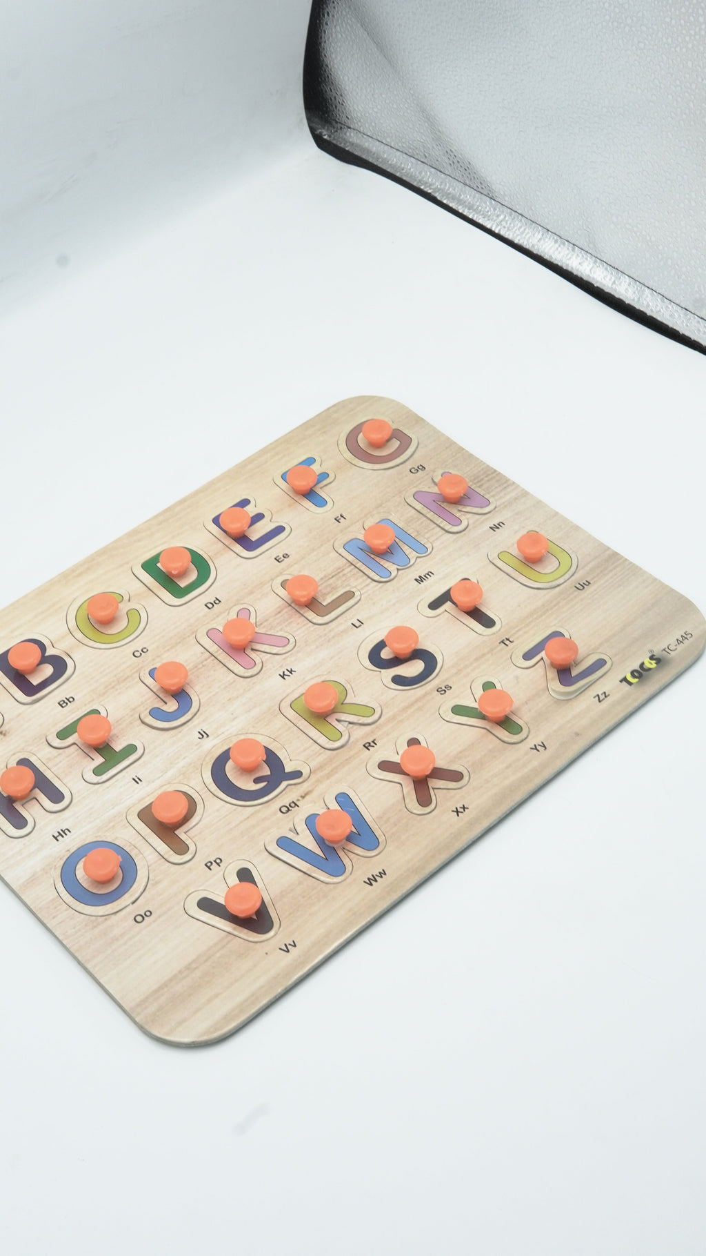 Wooden ABC Alphabet 3D Puzzle Board for Toddlers (Small Case)