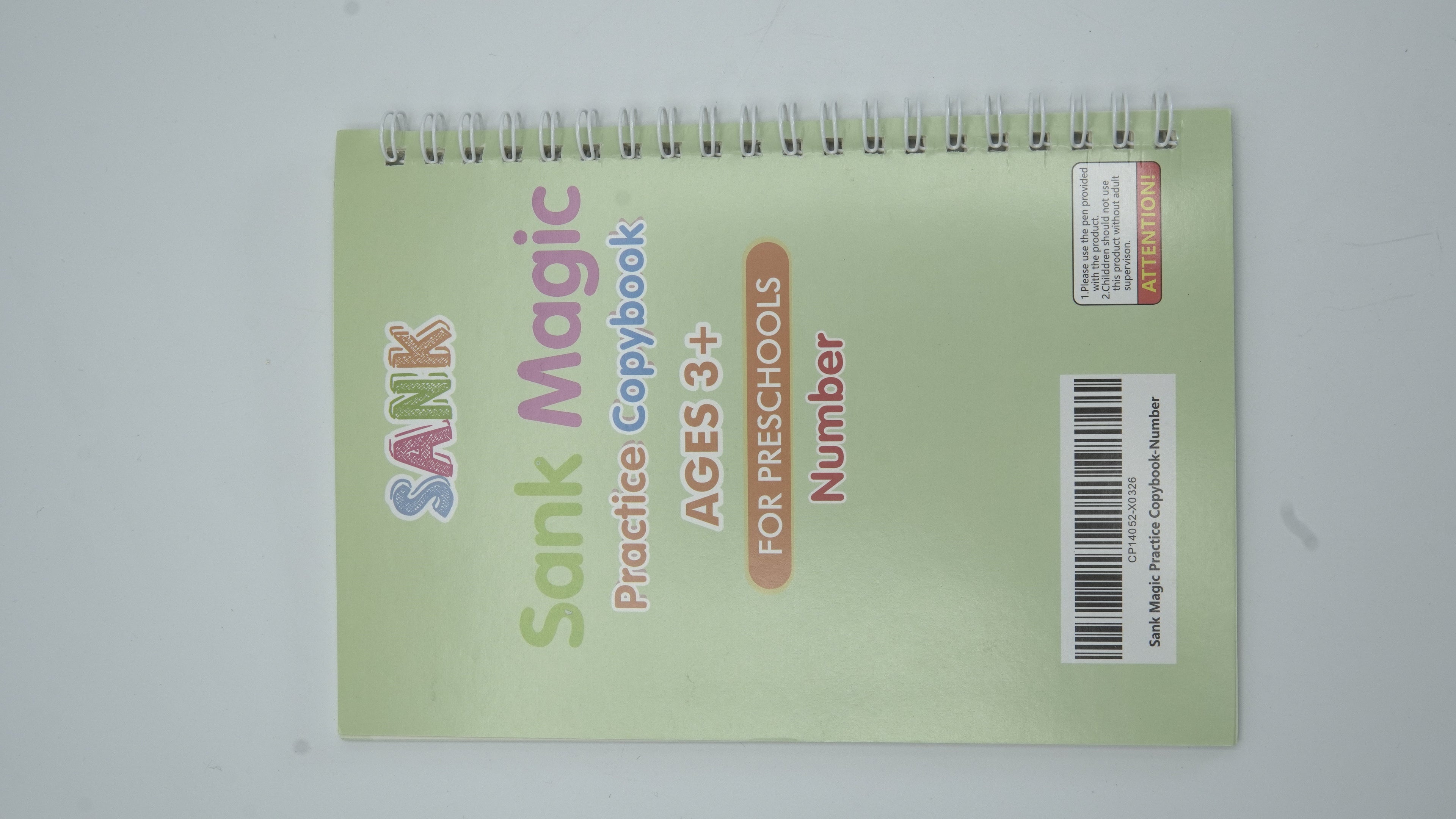 Sank Magic Practice Copybook Set: Reusable Handwriting & Math Tracing Books for Kids