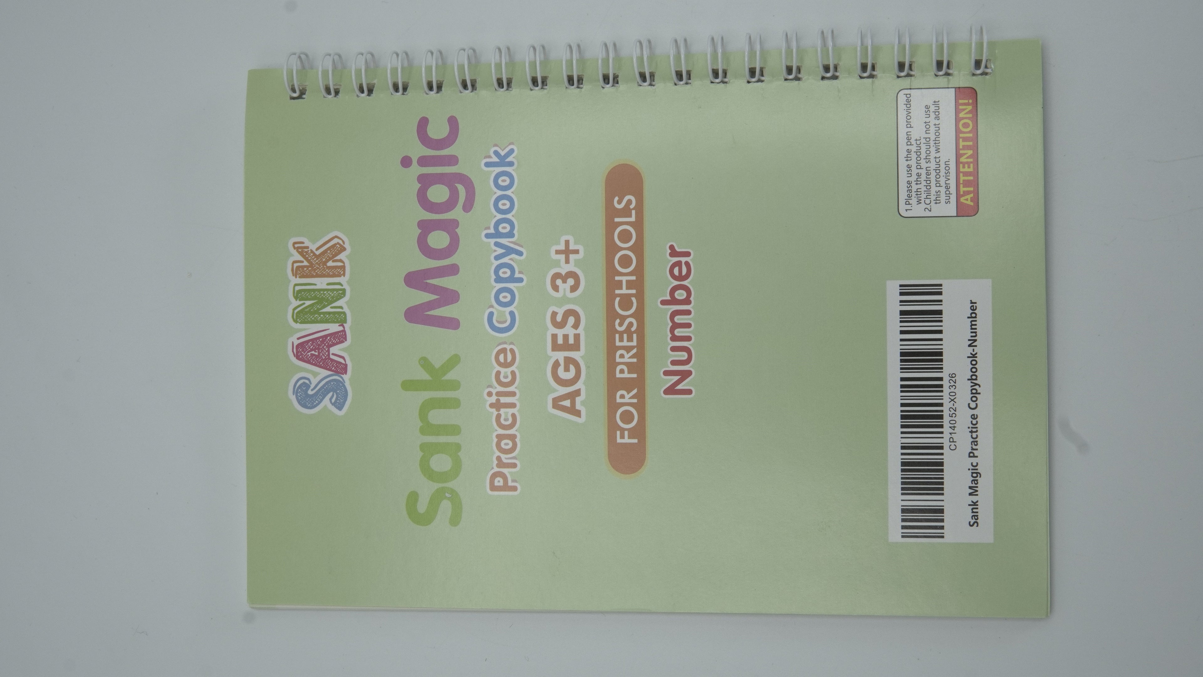 Sank Magic Practice Copybook Set: Reusable Handwriting & Math Tracing Books for Kids