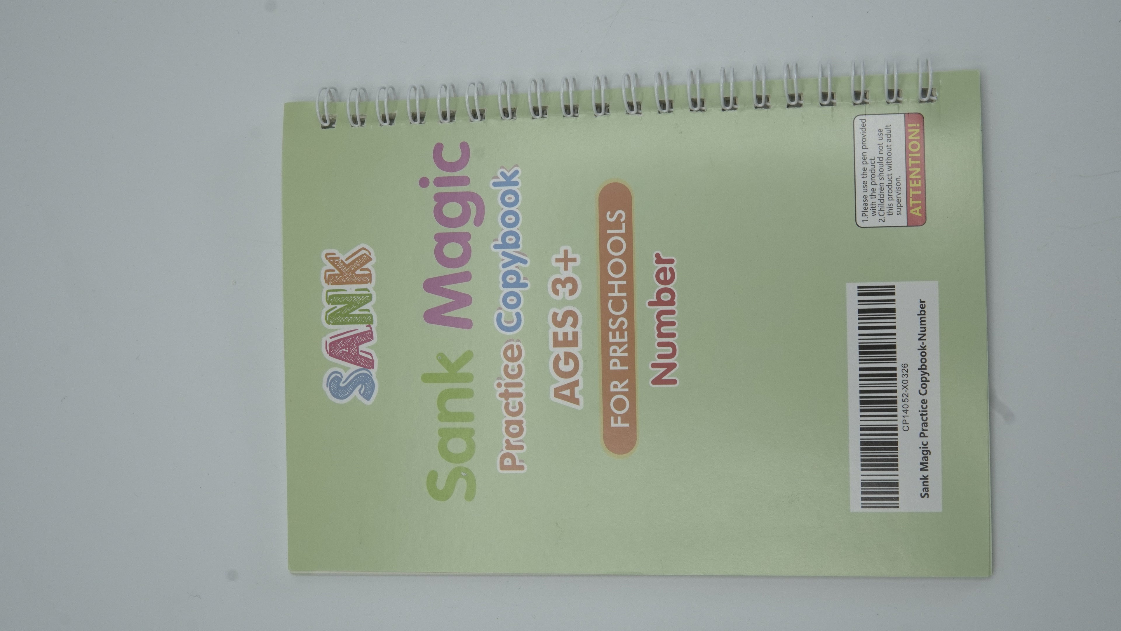 Sank Magic Practice Copybook Set: Reusable Handwriting & Math Tracing Books for Kids
