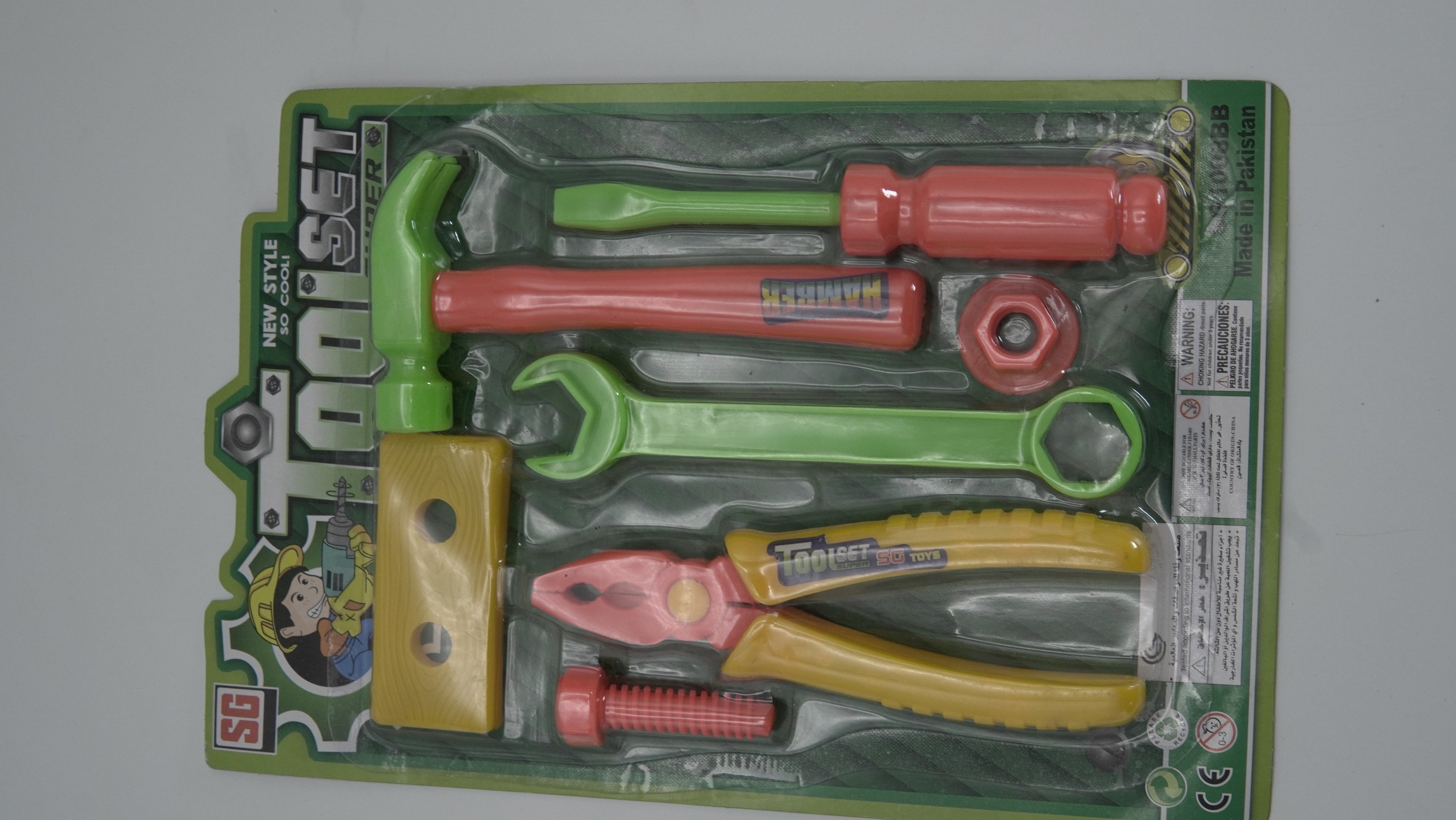 SG Toys "Super Tool Set" Plastic Pretend Play Engineering Kit