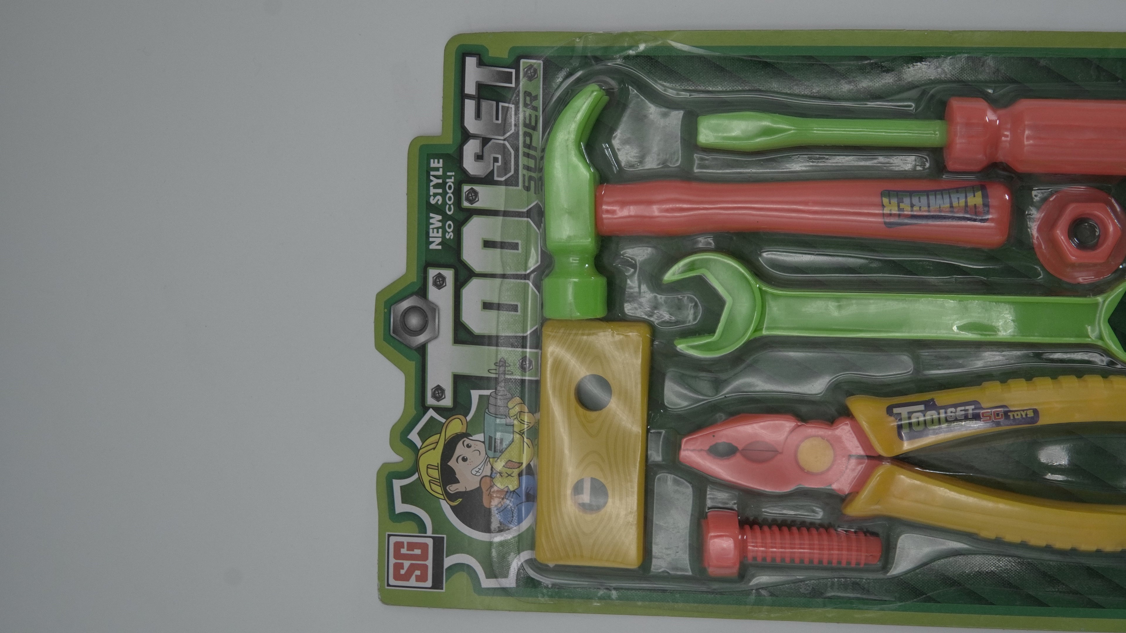 SG Toys "Super Tool Set" Plastic Pretend Play Engineering Kit