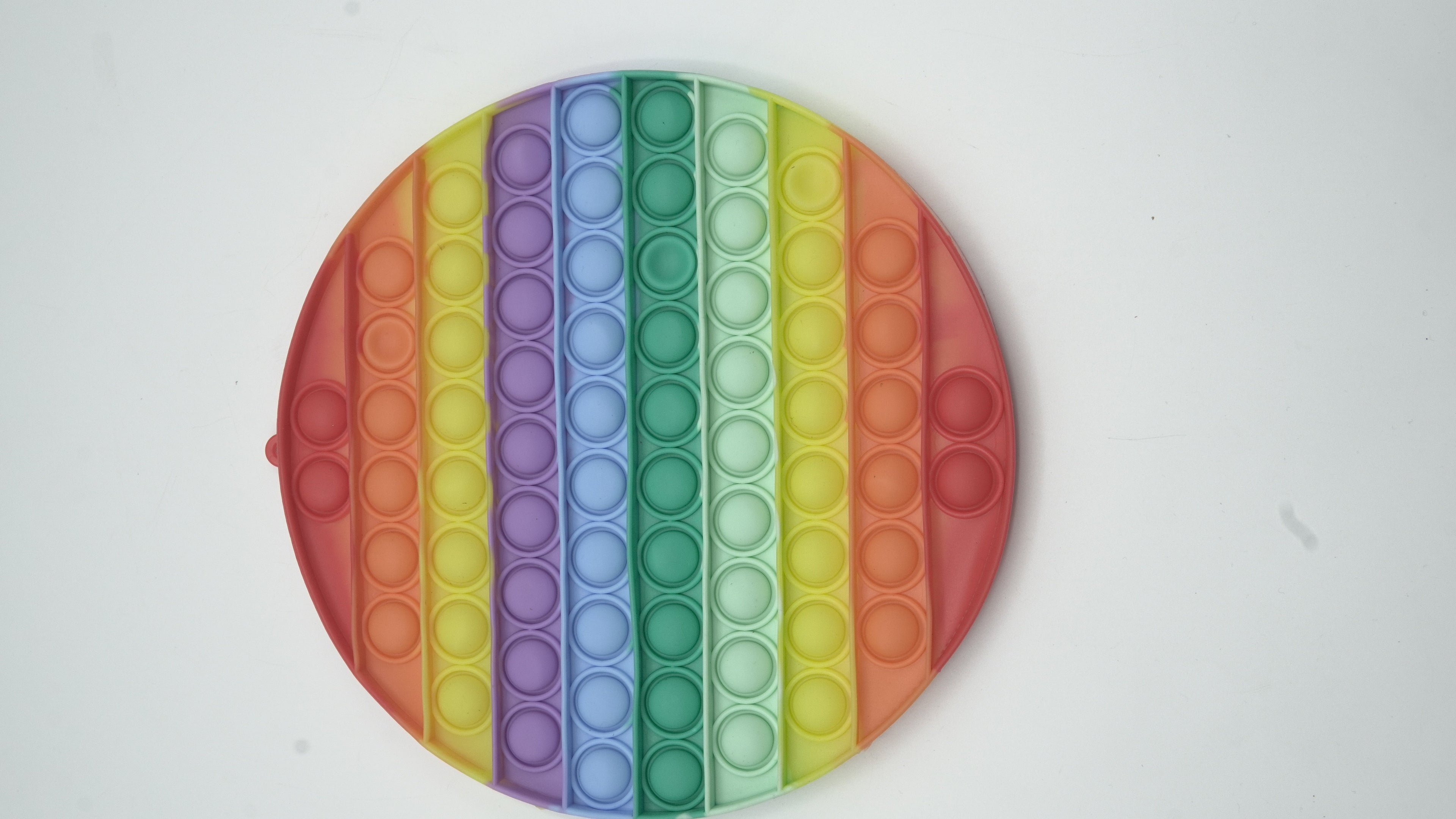 Rainbow Circle Push Pop Bubble Fidget Sensory Toy (Stress Reliever)