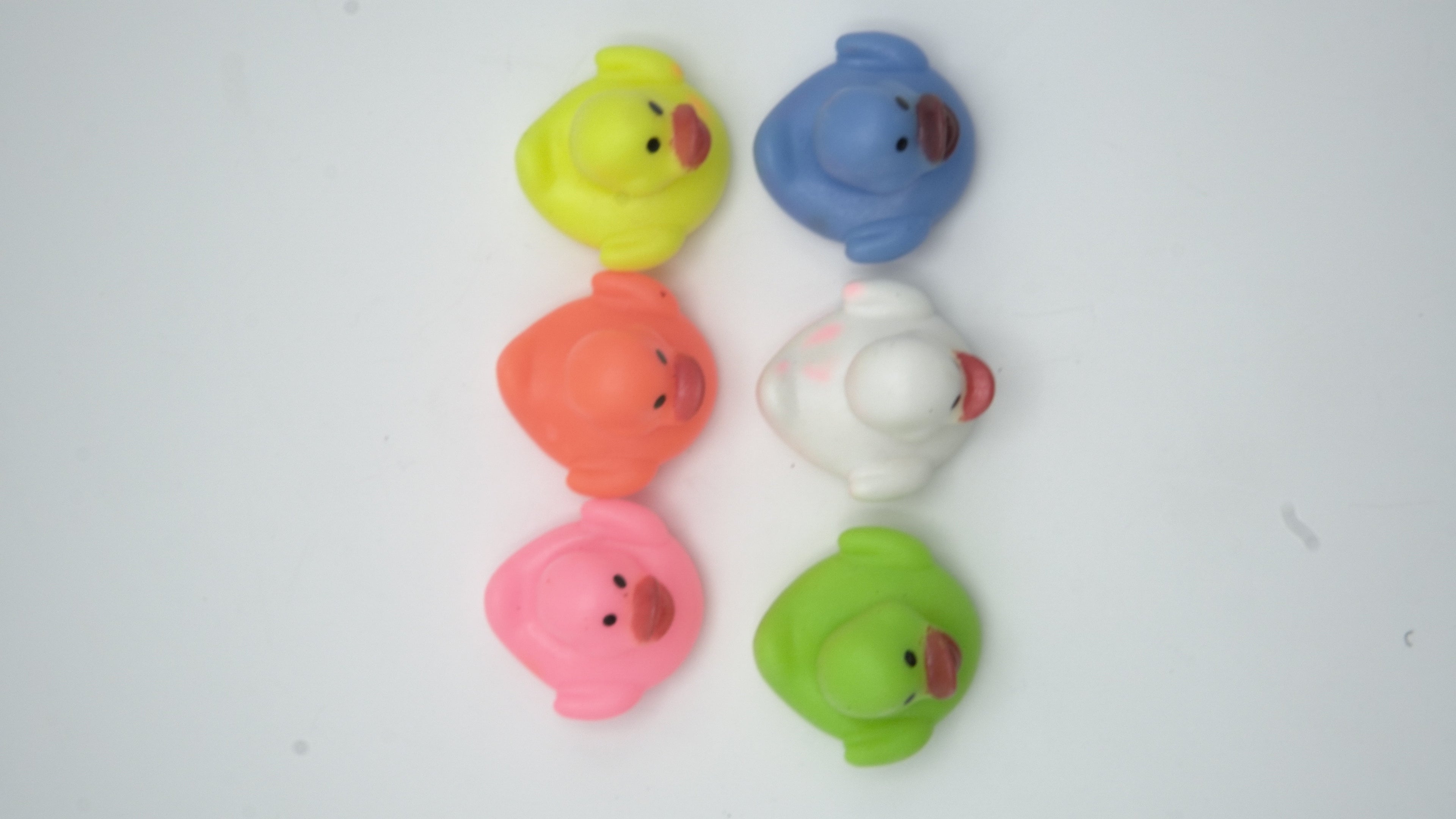 Colorful Mini Rubber Duckies Set: Floating & Squeaky Bath Toys