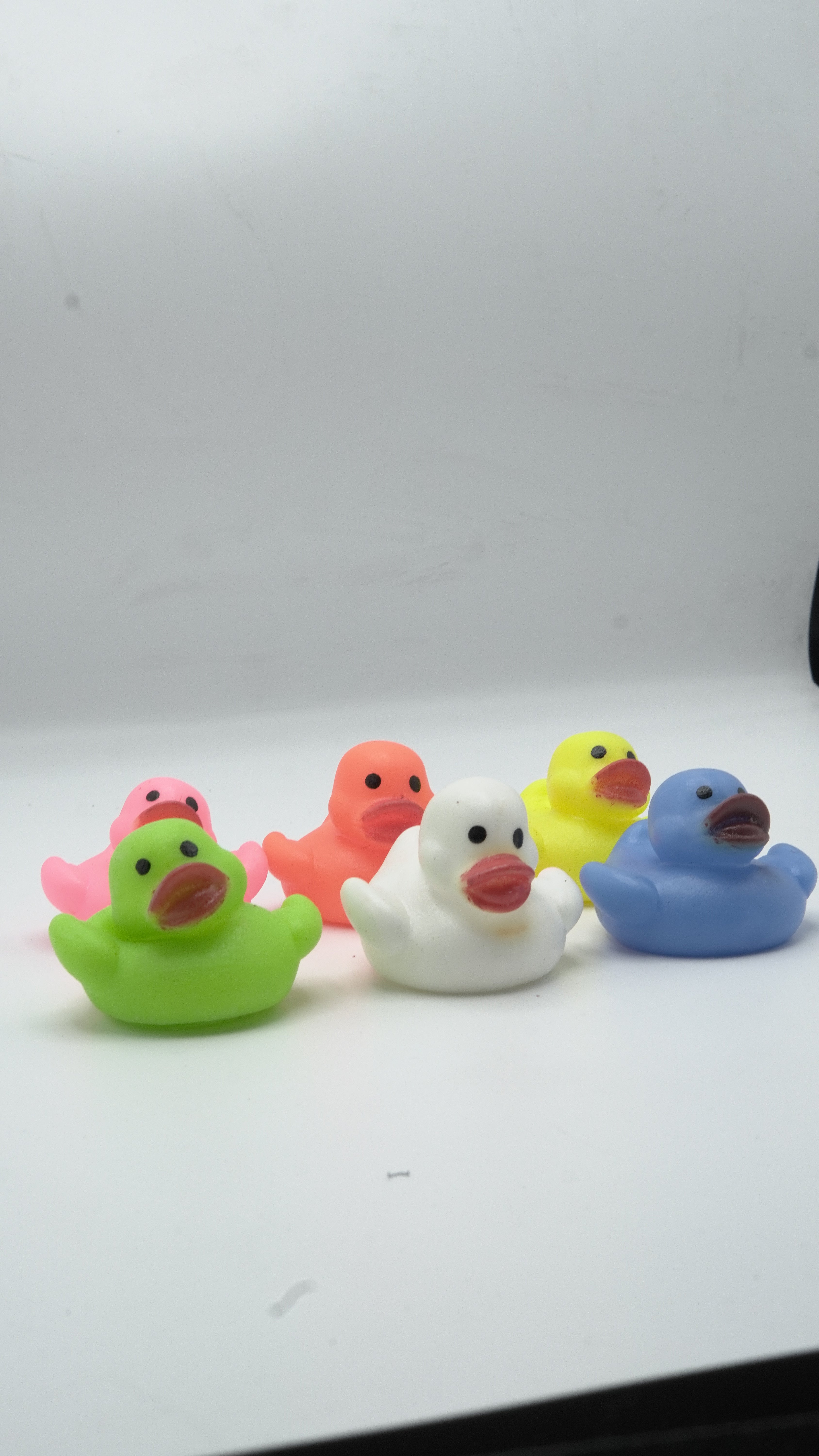 Colorful Mini Rubber Duckies Set: Floating & Squeaky Bath Toys