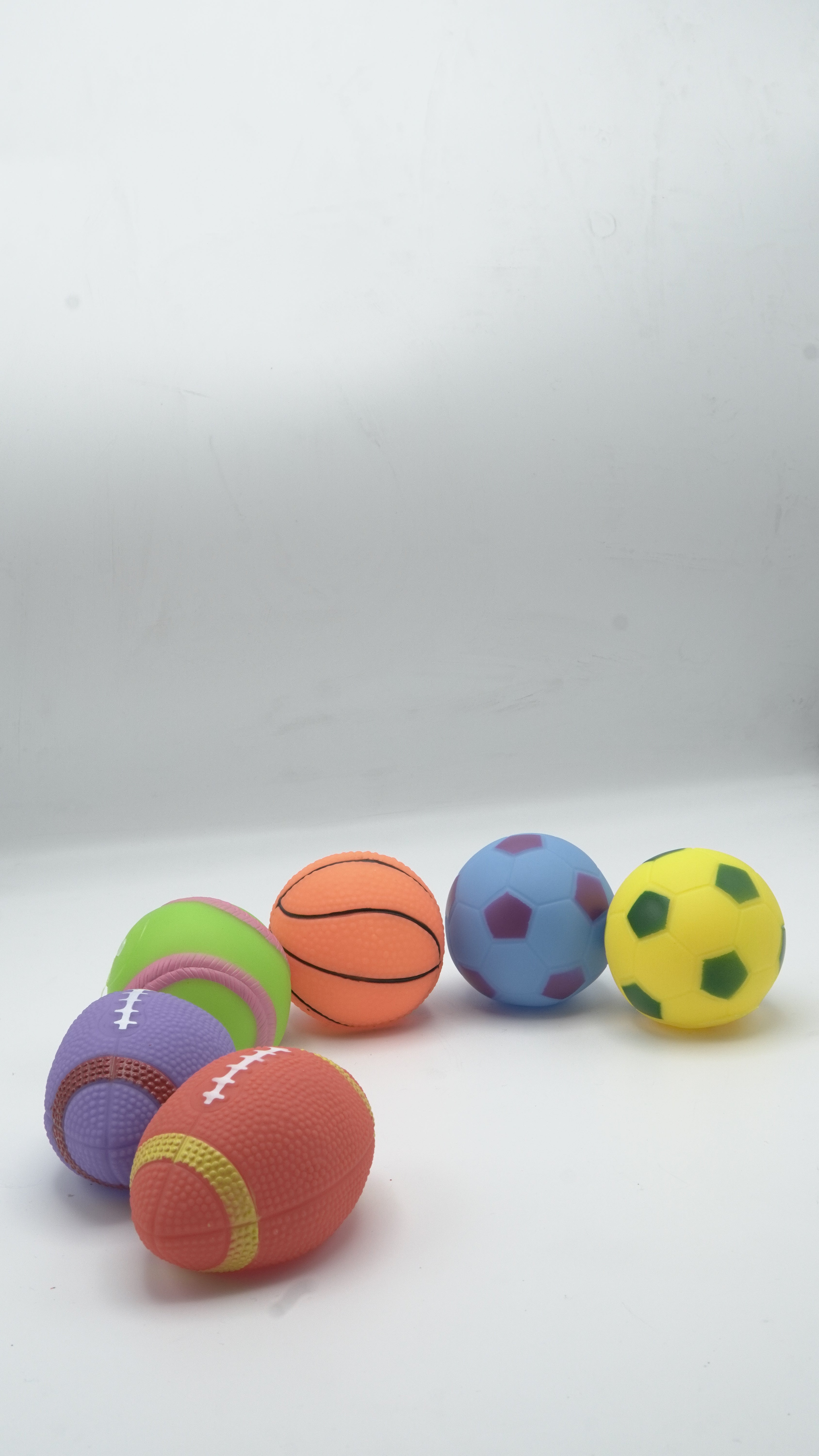 Kids' Soft PVC Sports Ball Play Set: Squeaky Bath & Play Toys