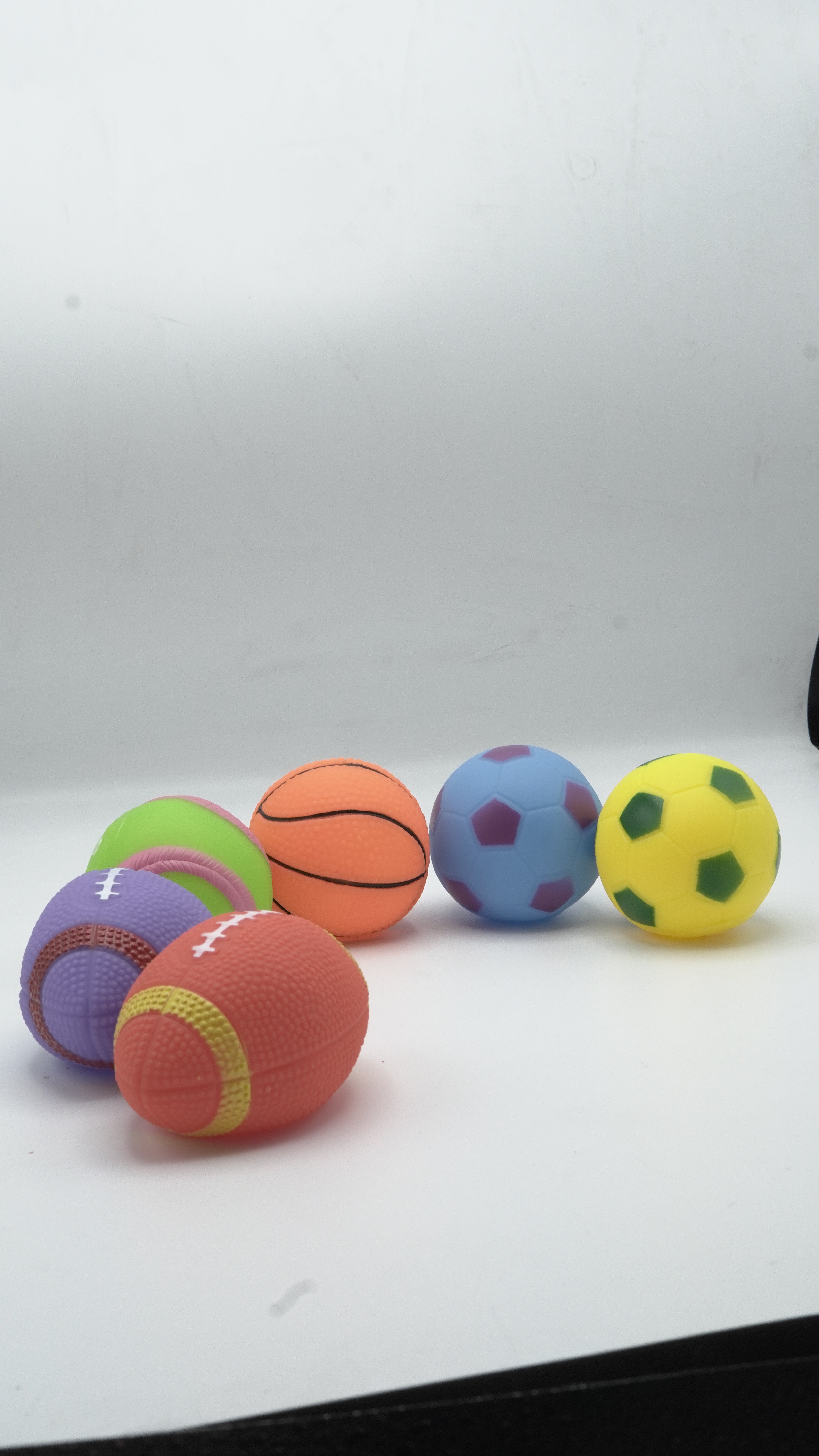 Kids' Soft PVC Sports Ball Play Set: Squeaky Bath & Play Toys