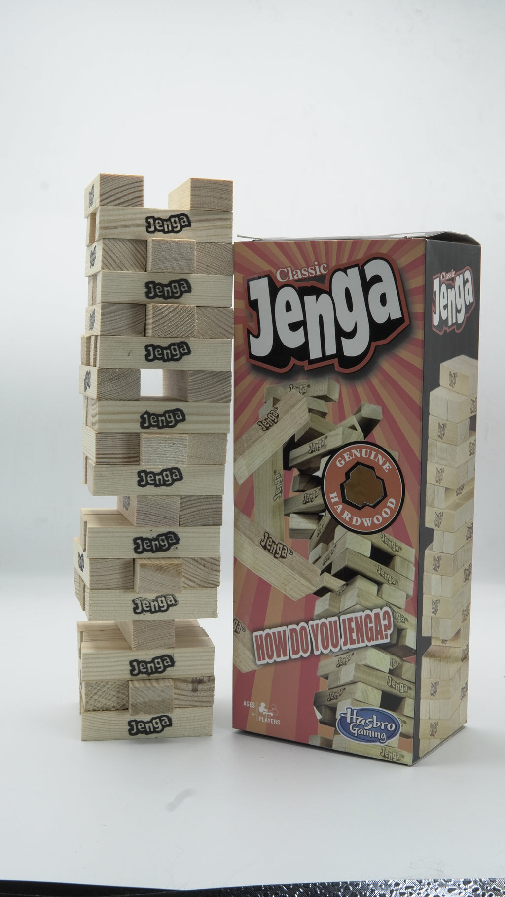 Handcrafted "Classic Jenga" Wood Block Stacking Game