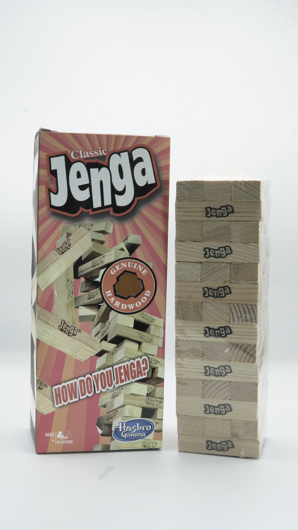 Handcrafted "Classic Jenga" Wood Block Stacking Game