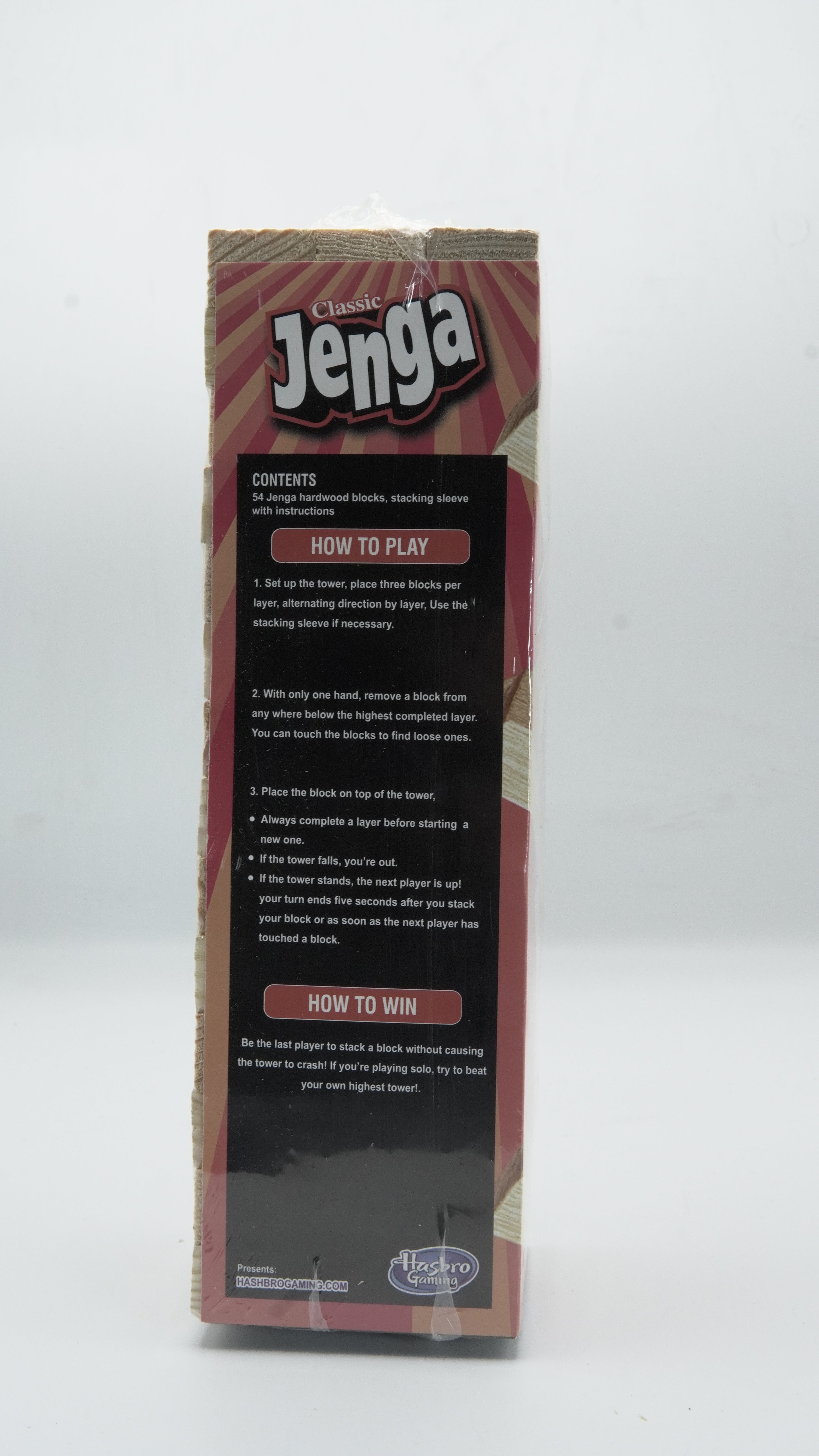 Handcrafted "Classic Jenga" Wood Block Stacking Game