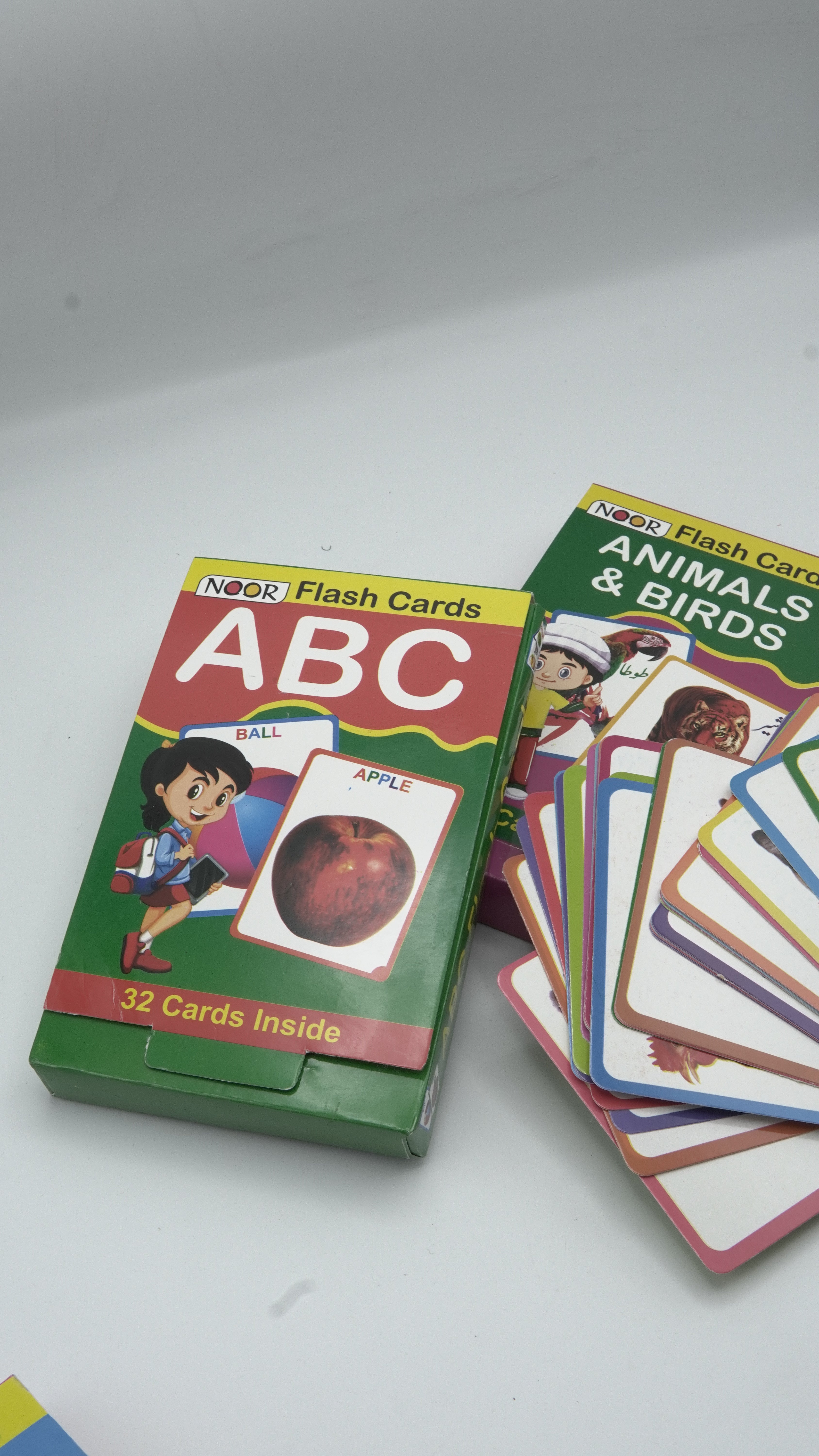 "Noor" Flash Cards Ultimate Learning Bundle: ABC, 123, & Animals/Birds