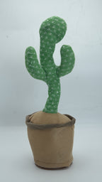 Interactive "Dancing Cactus" Talking, Singing, & Recording Plush Toy