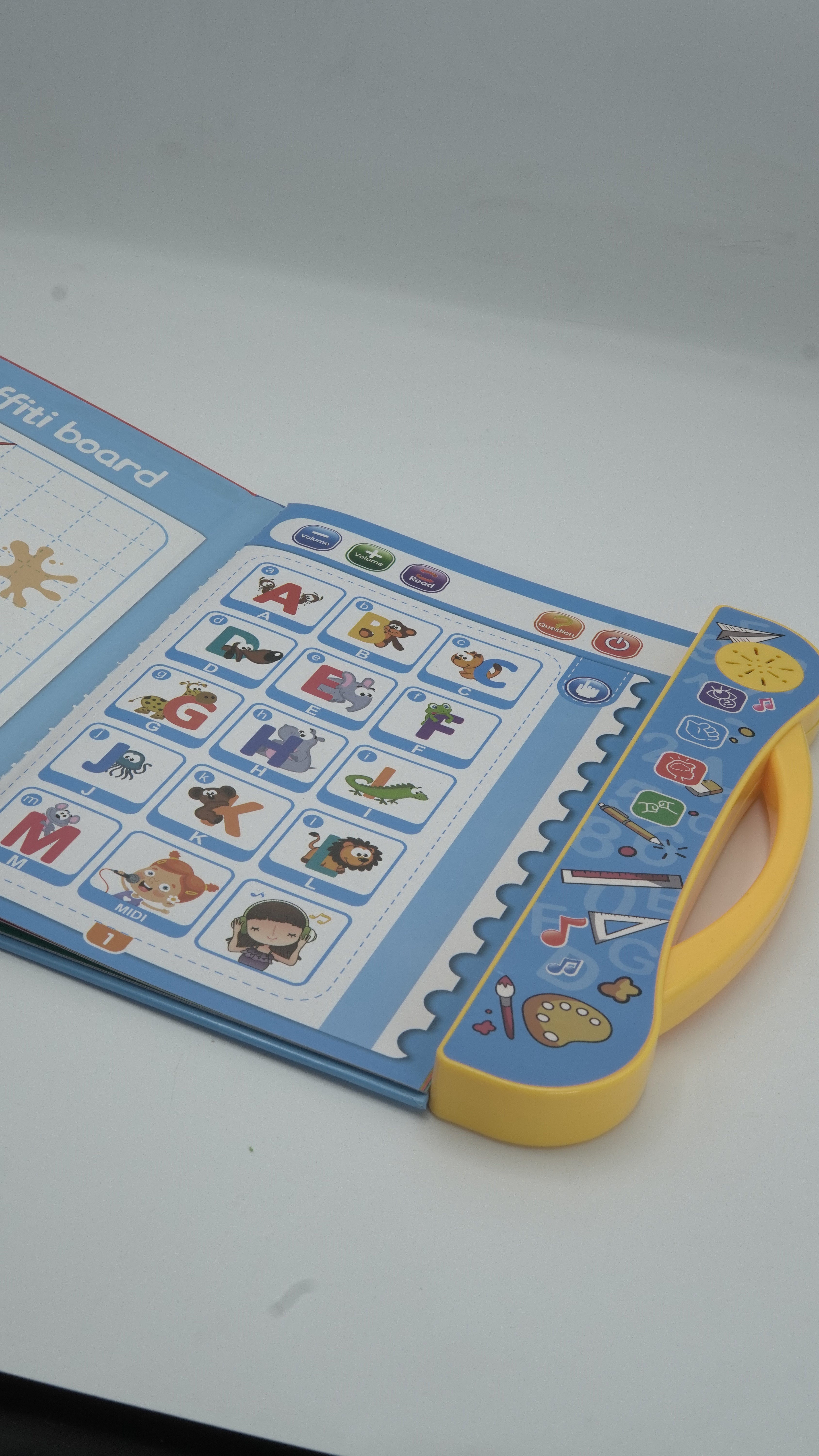 2-in-1 Kids' Interactive Learning Pad with Erasable Graffiti Board