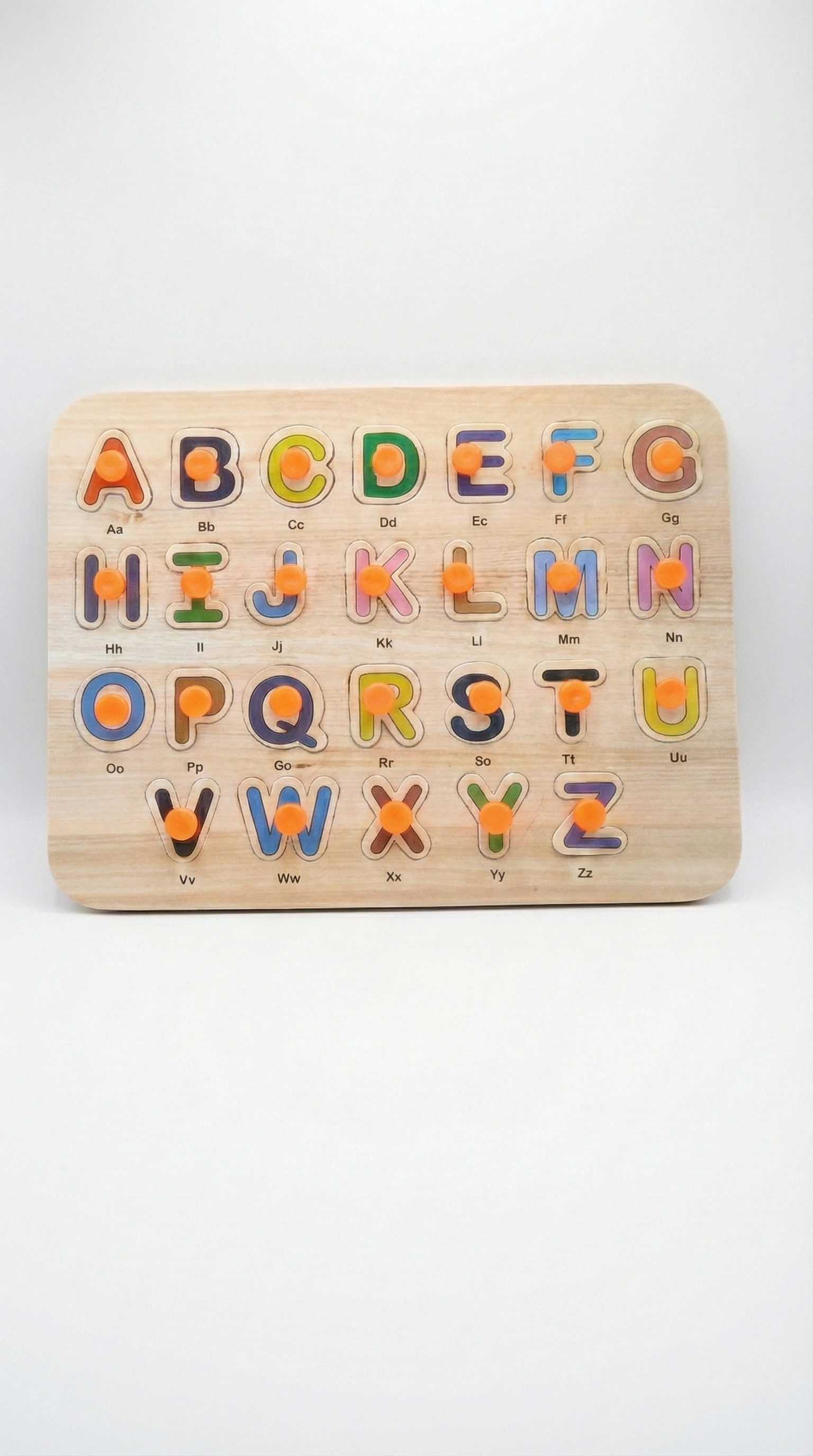 Wooden ABC Alphabet 3D Puzzle Board for Toddlers (Small Case)