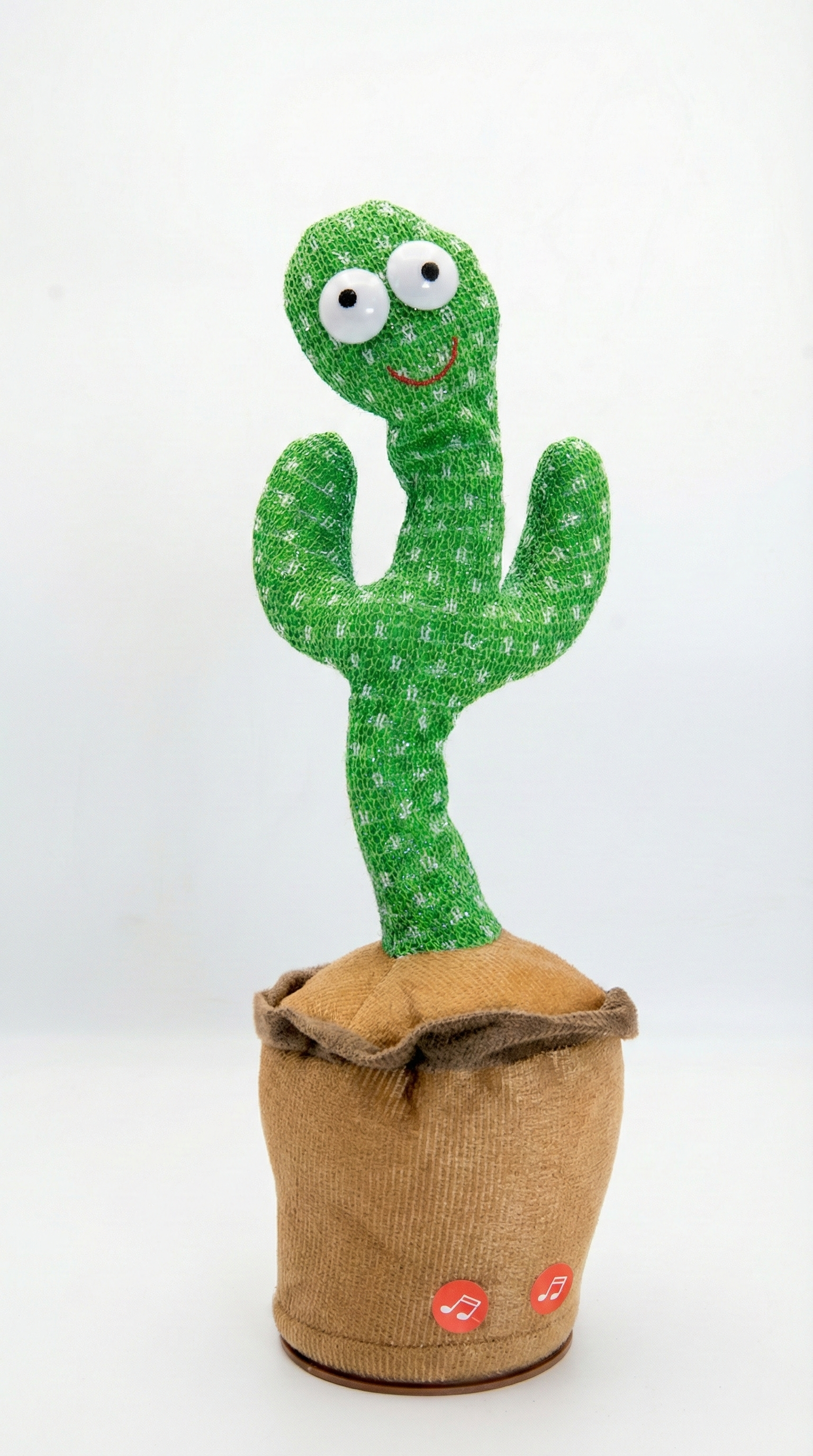 Interactive "Dancing Cactus" Talking, Singing, & Recording Plush Toy
