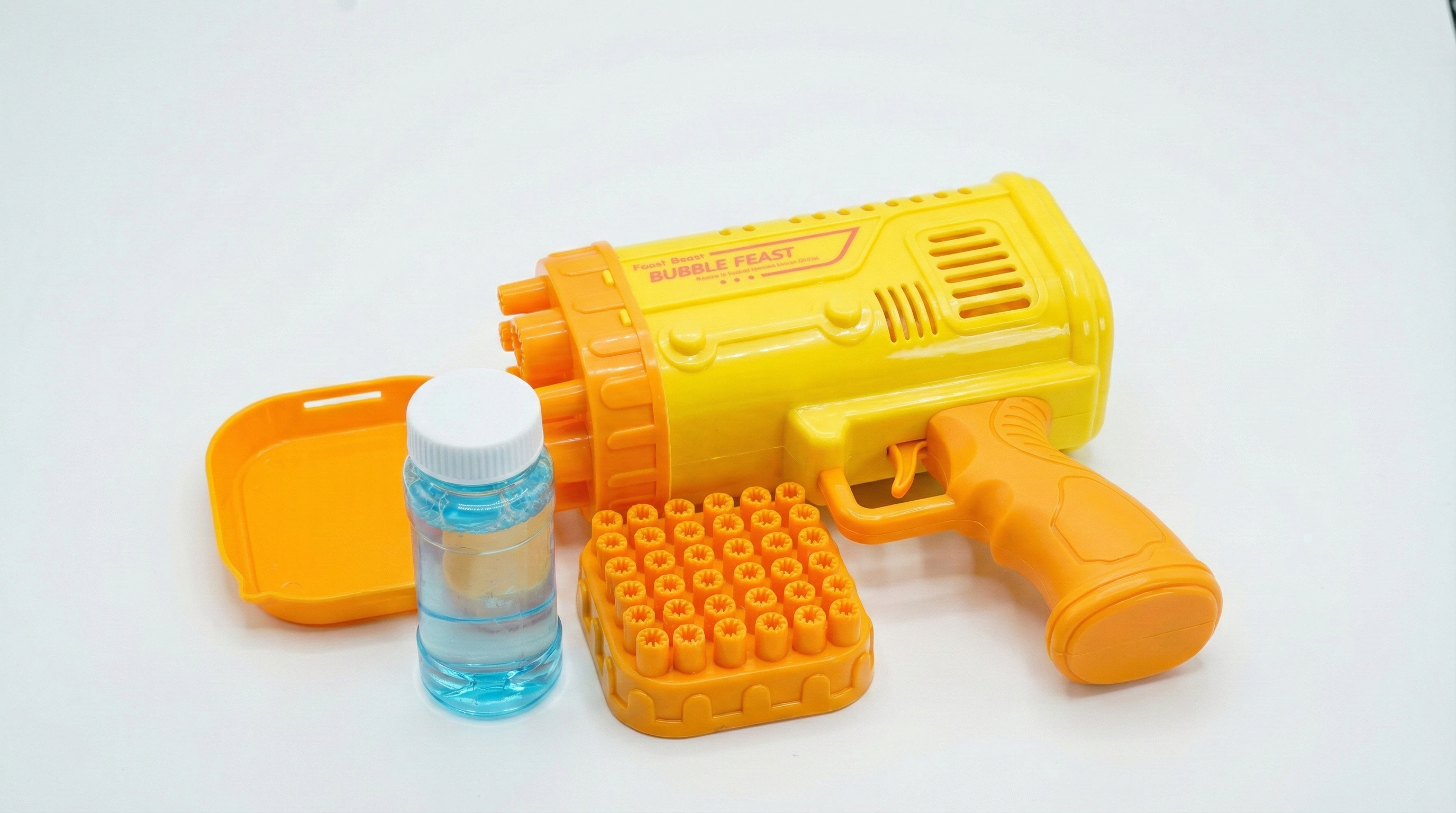 "Bubble Feast" Automatic 32/36-Hole Bazooka Bubble Gun