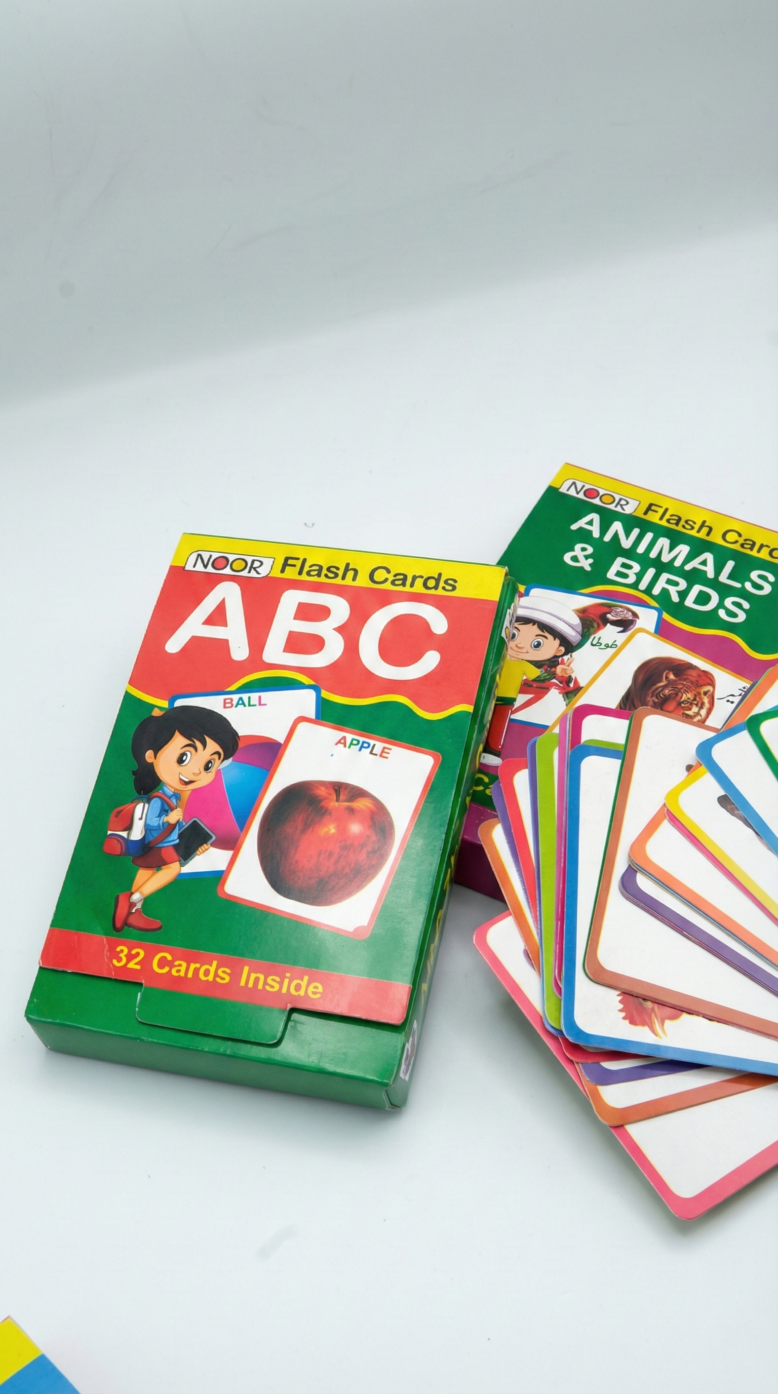 "Noor" Flash Cards Ultimate Learning Bundle: ABC, 123, & Animals/Birds