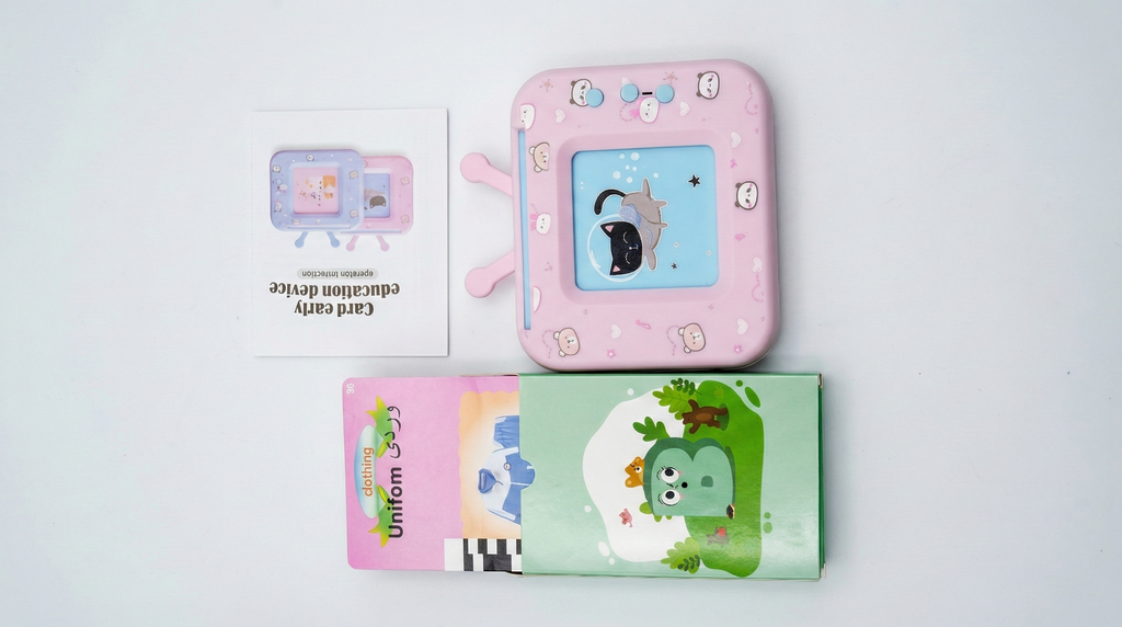 Interactive Kids' Talking Flash Card Early Education Device (English & Urdu/Arabic)