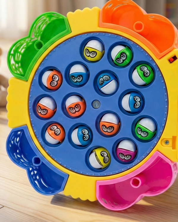 Classic Musical Rotating Magnetic Fishing Game for Kids
