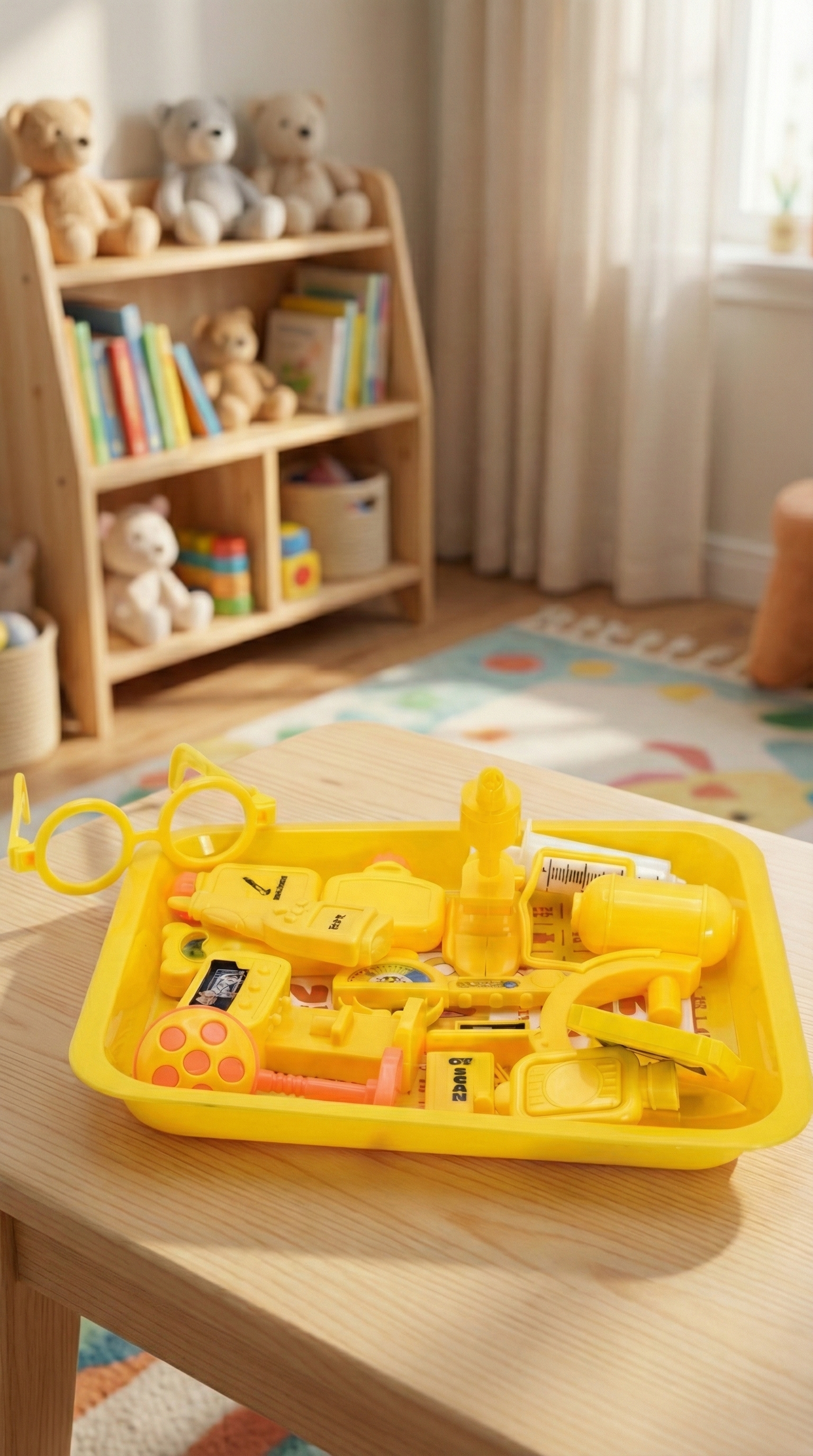 Kids' Pretend Play Doctor Set: Educational Medical Kit with Tray