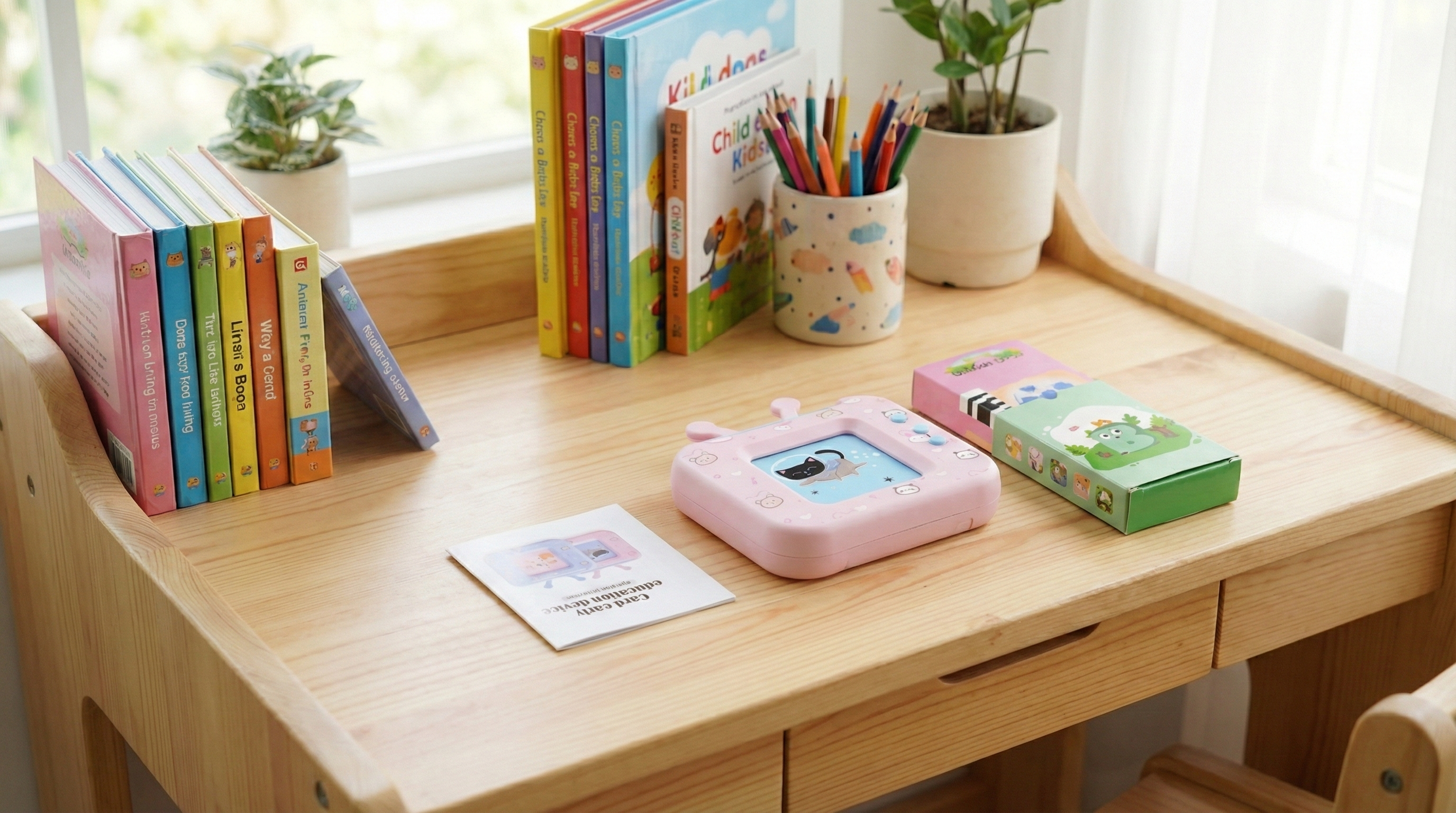 Interactive Kids' Talking Flash Card Early Education Device (English & Urdu/Arabic)