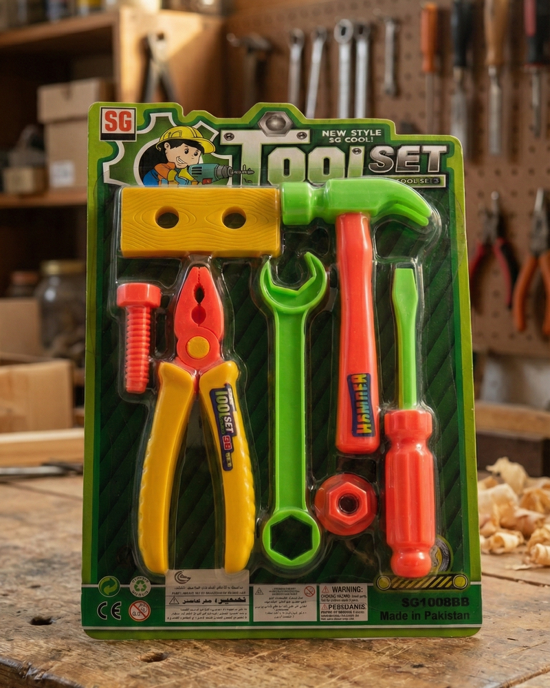 SG Toys "Super Tool Set" Plastic Pretend Play Engineering Kit