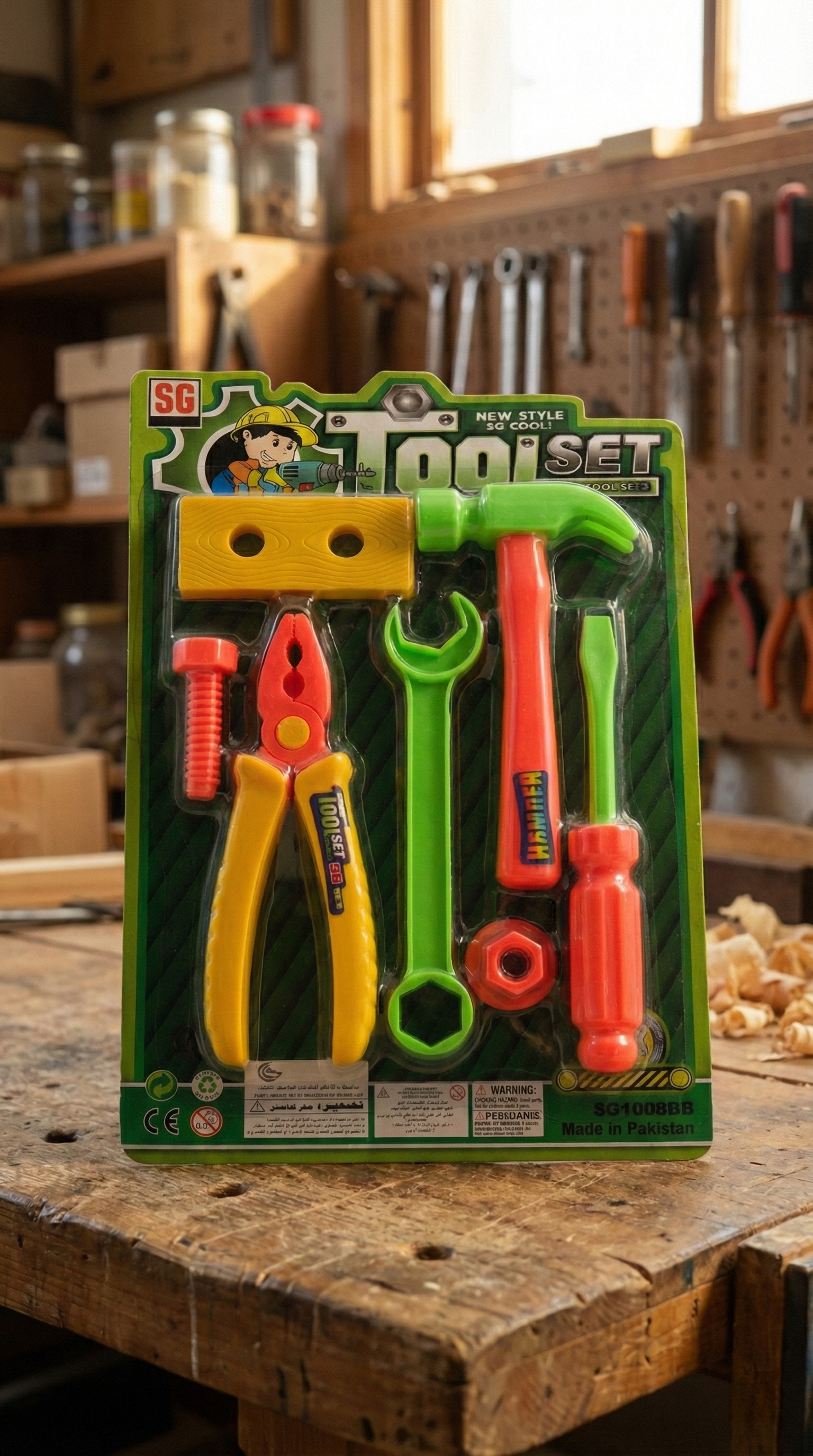 SG Toys "Super Tool Set" Plastic Pretend Play Engineering Kit