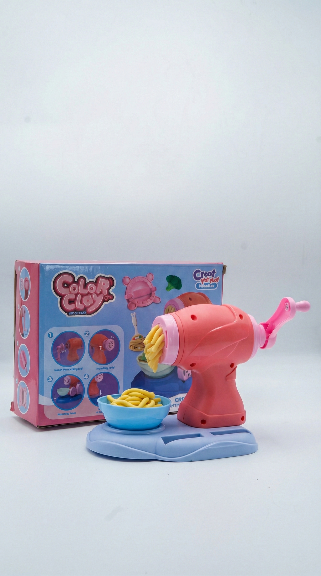 Kids' Kitchen Creations Play-Dough Noodle Maker & Pasta Machine Set