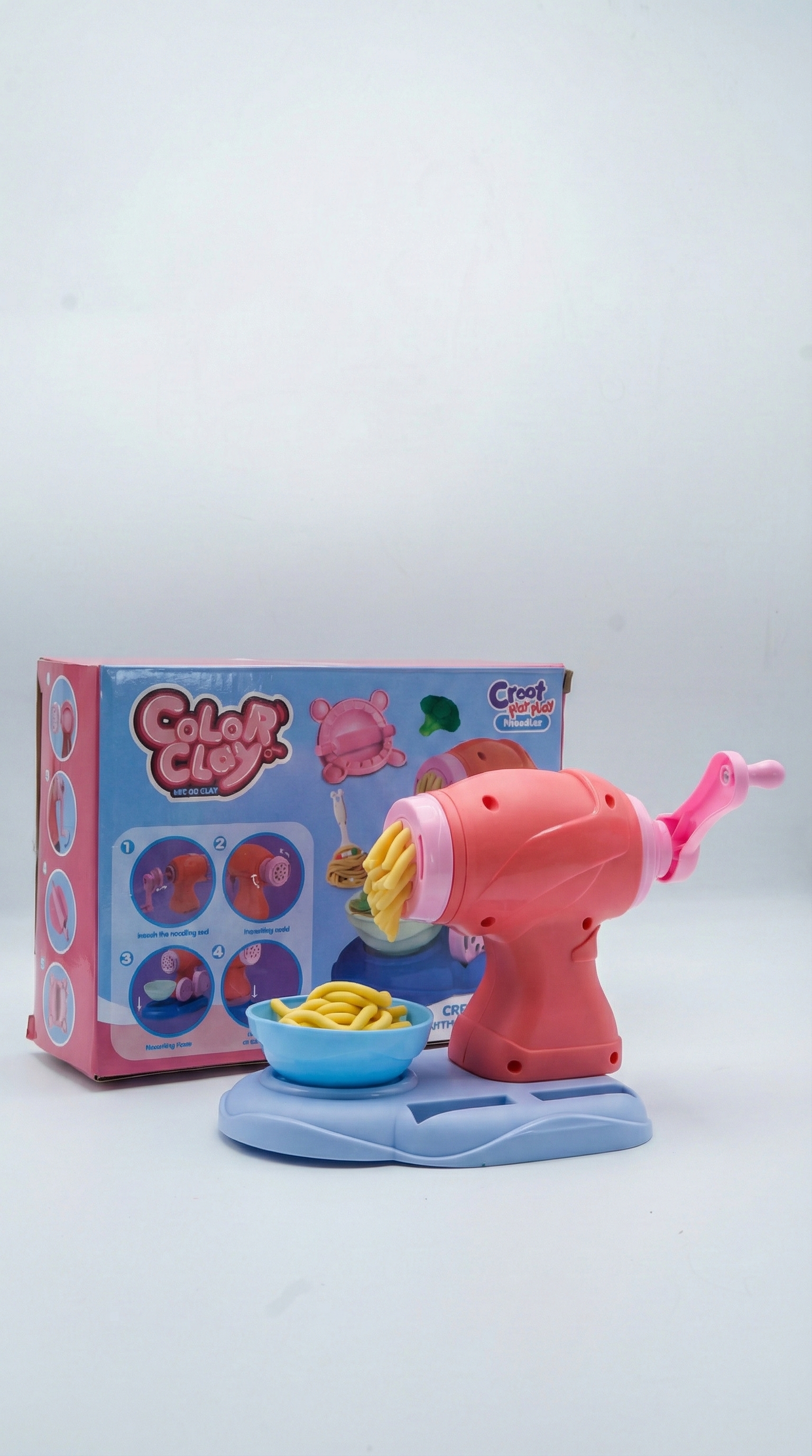 Kids' Kitchen Creations Play-Dough Noodle Maker & Pasta Machine Set