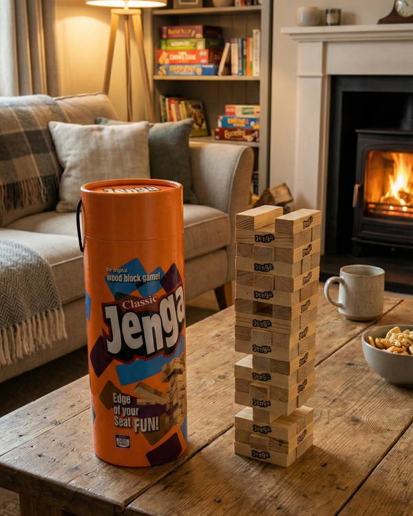 Handcrafted "Classic Jenga" Wood Block Stacking Game