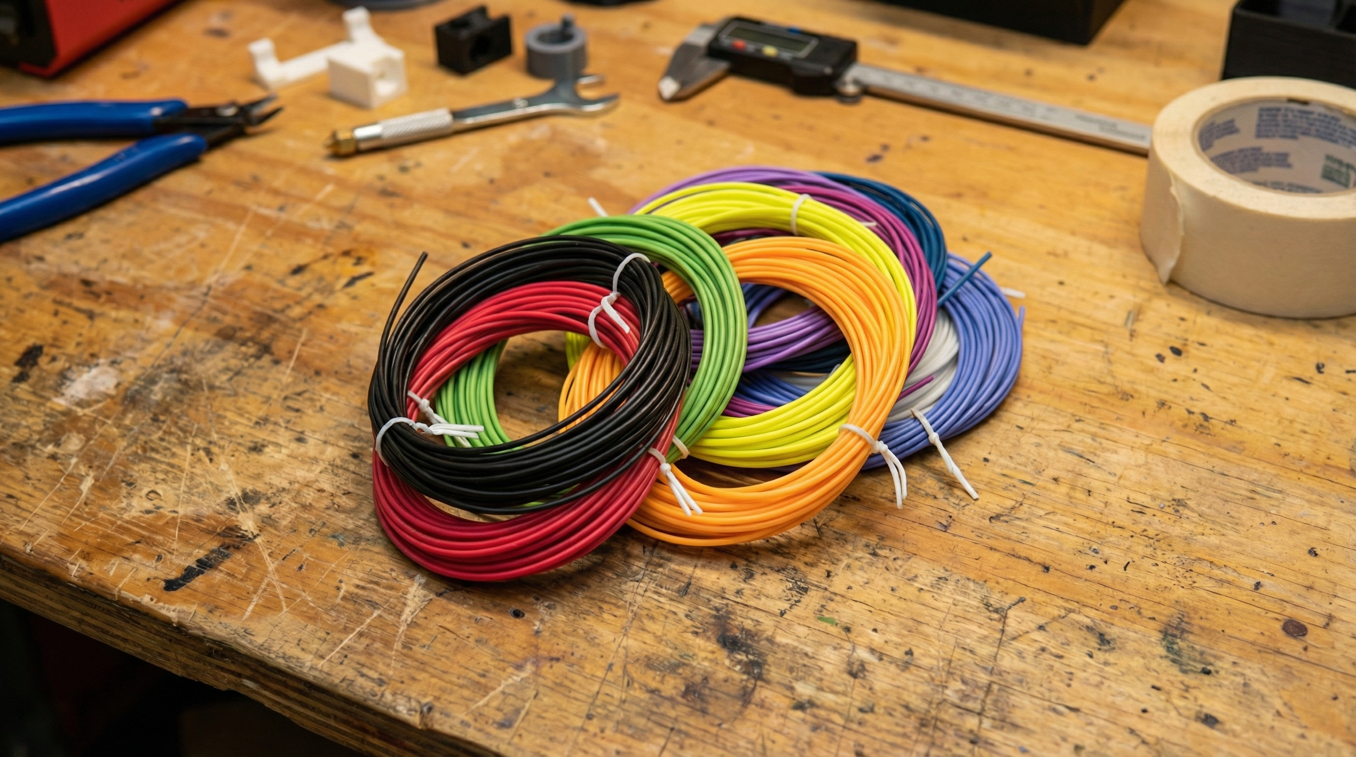 PCL Low-Temperature 3D Pen Filament Refills - 10 Color Pack (1.75mm, 50M Total)