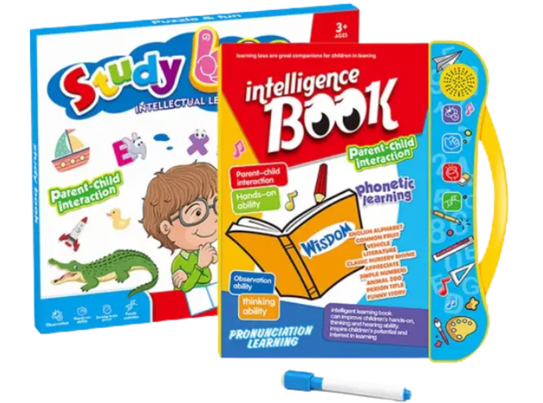 Intelligence Book | Interactive - Musical English Educational Phonetic Learning for 3 + Year Kids